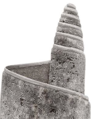 Gray 4' 1 x 4' 1 Portland Square Area Rug 85% Polypropylene & 15% Polyester Vintage Distressed Traditional Carpet for Home Decor for Sale at Rug Engine