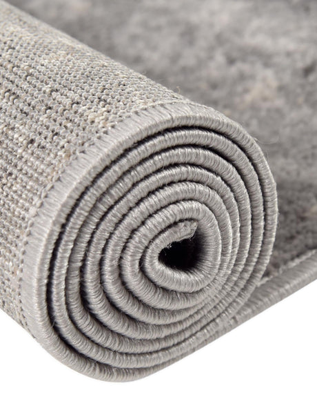 Gray 4' 1 x 4' 1 Portland Square Area Rug 85% Polypropylene & 15% Polyester Vintage Distressed Traditional Carpet for Home Decor for Sale at Rug Engine