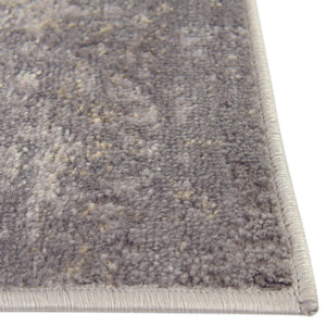 Gray 7' 10 x 11' Portland Rectangle Area Rug 85% Polypropylene & 15% Polyester Vintage Distressed Traditional Carpet for Home Decor for Sale at Rug Engine