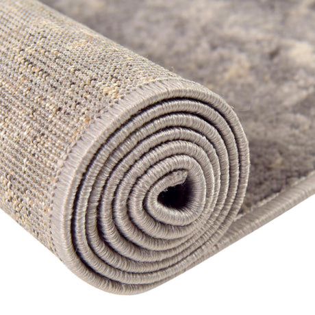 Gray 7' 10 x 11' Portland Rectangle Area Rug 85% Polypropylene & 15% Polyester Vintage Distressed Traditional Carpet for Home Decor for Sale at Rug Engine
