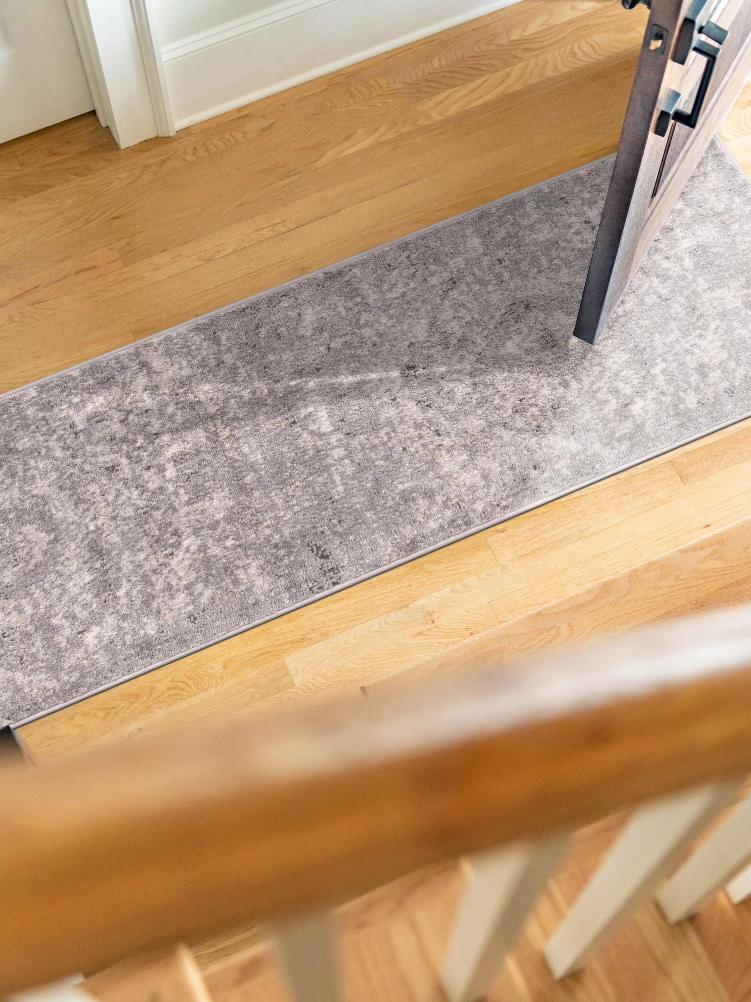 Gray 2' x 8' Portland Runner Area Rug 85% Polypropylene & 15% Polyester Vintage Distressed Traditional Carpet for Home Decor for Sale at Rug Engine