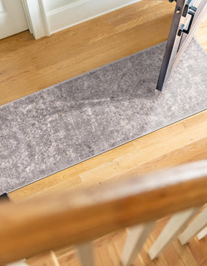 Gray 2' x 6' 1 Portland Runner Area Rug 85% Polypropylene & 15% Polyester Vintage Distressed Traditional Carpet for Home Decor for Sale at Rug Engine