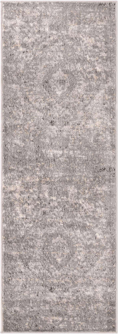 Gray 2' x 6' 1 Portland Runner Area Rug 85% Polypropylene & 15% Polyester Vintage Distressed Traditional Carpet for Home Decor for Sale at Rug Engine