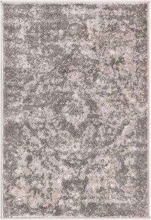 Gray 2' 2 x 3' 1 Portland Rectangle Area Rug 85% Polypropylene & 15% Polyester Vintage Distressed Traditional Carpet for Home Decor for Sale at Rug Engine