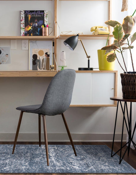 Blue 2' 2 x 12' Portland Runner Area Rug 85% Polypropylene & 15% Polyester Vintage Distressed Traditional Carpet for Home Decor for Sale at Rug Engine