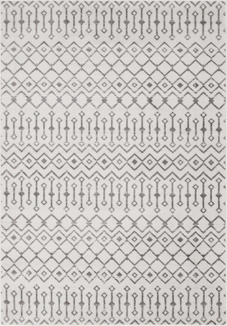 Ivory 7' x 10' Moroccan Trellis Rectangle Rug