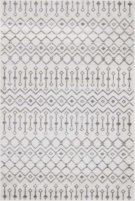 Ivory 6' x 9' Moroccan Trellis Rectangle Rug