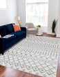 Ivory 6' x 9' Moroccan Trellis Rectangle Rug