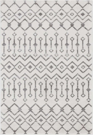 Ivory 4' 1 x 6' 1 Moroccan Trellis Rectangle Area Rug