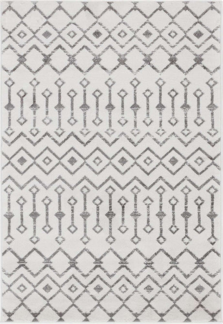 Ivory 4' 1 x 6' 1 Moroccan Trellis Rectangle Rug