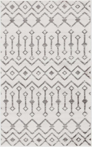 Ivory 3' 1 x 5' 3 Moroccan Trellis Rectangle Area Rug
