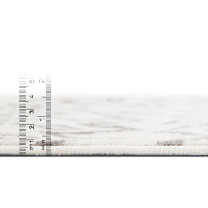 Ivory 2' 6 x 8' 2 Moroccan Trellis Runner Area Rug