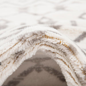 Ivory 2' x 9' 10 Moroccan Trellis Runner Area Rug