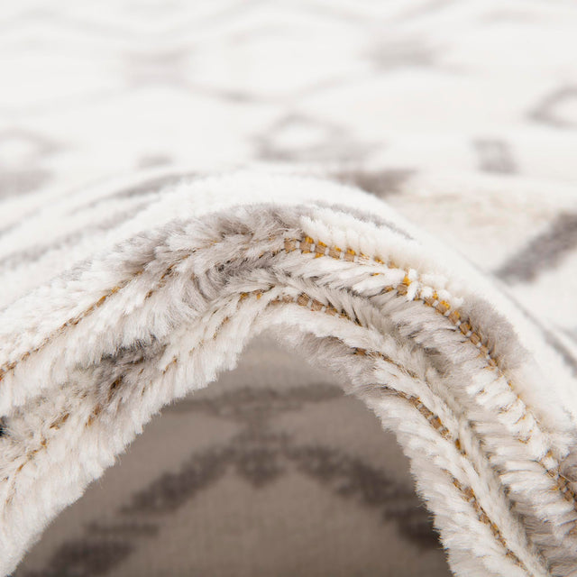 Ivory 2' x 9' 10 Moroccan Trellis Runner Area Rug