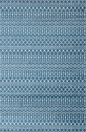 Blue 10' 8 x 16' 5 Moroccan Trellis Rectangle Area Rug