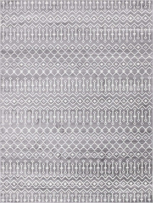 Gray 10' x 13' 1 Moroccan Trellis Rectangle Area Rug