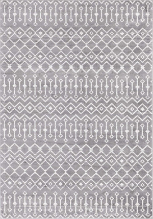 Gray 7' 1 x 10' Moroccan Trellis Rectangle Area Rug