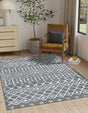 Gray 4' 1 x 6' 1 Moroccan Trellis Rectangle Rug