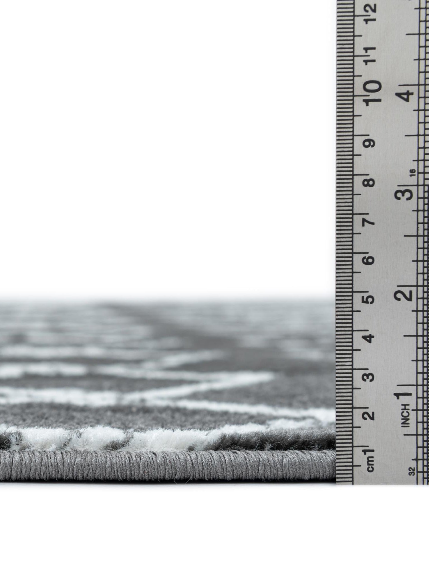 Gray 7' 10 x 7' 10 Moroccan Trellis Square Area Rug 100% Polypropylene Easy Clean Geometric Traditional Carpet for Interior Design Home Decor for Sale at Rug Engine