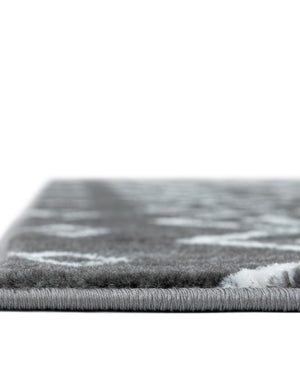 Gray 8' x 8' Moroccan Trellis Square Rug