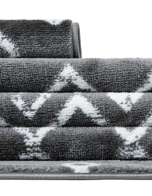 Gray 2' x 6' 7 Moroccan Trellis Runner Area Rug
