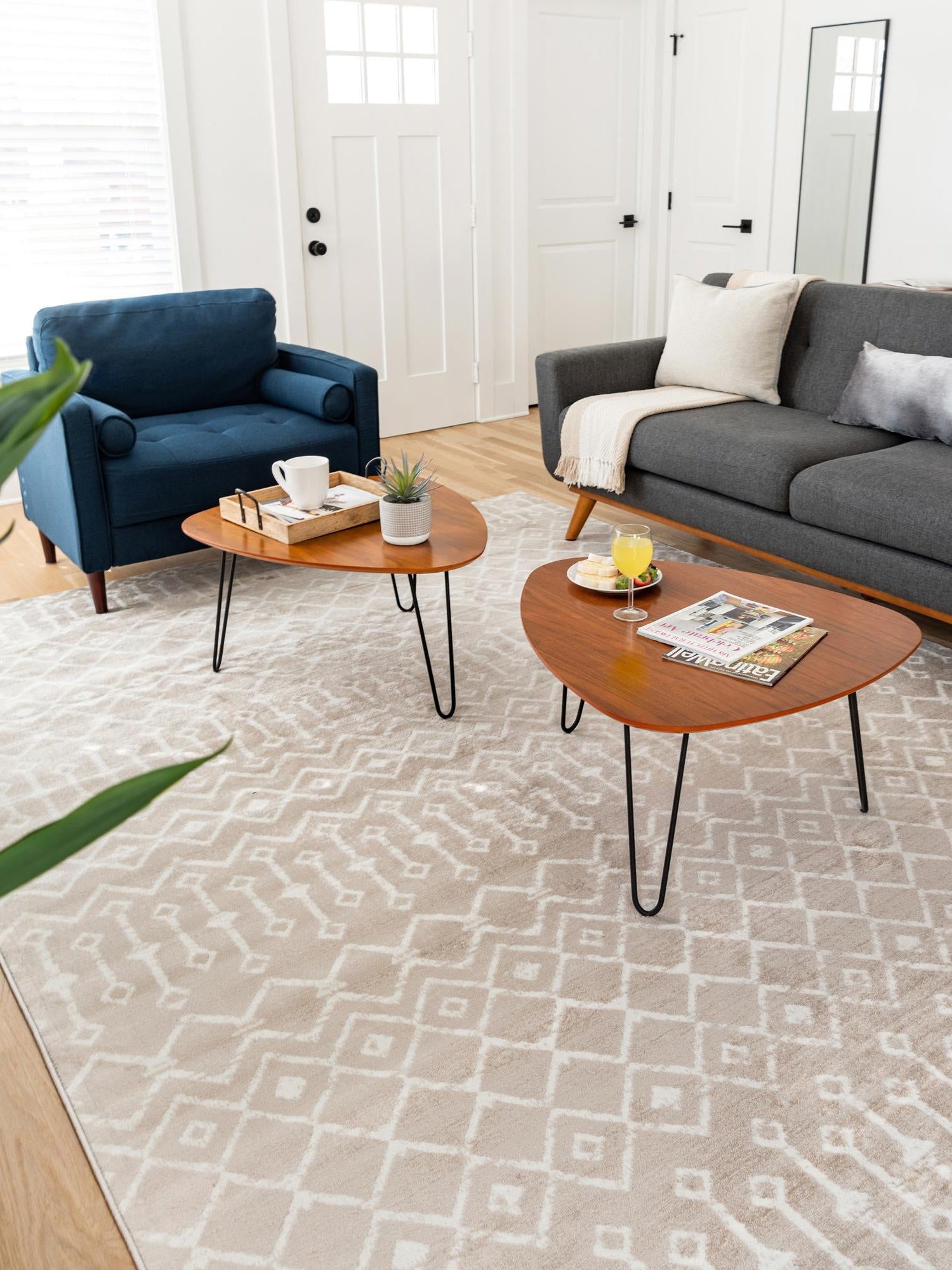 Beige 6' 1 x 9' Moroccan Trellis Rectangle Area Rug 100% Polypropylene Easy Clean Geometric Traditional Carpet for Interior Design Home Decor for Sale at Rug Engine