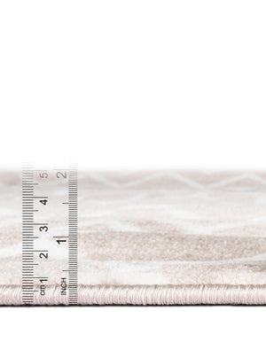 Beige 10' x 10' Moroccan Trellis Square Rug