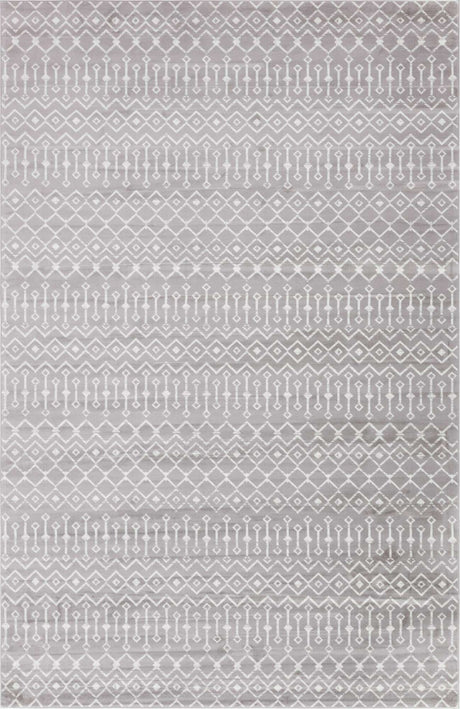 Light Gray 11' x 16' 5 Moroccan Trellis
