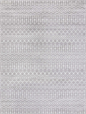 Light Gray 10' x 13' 1 Moroccan Trellis Rectangle Rug