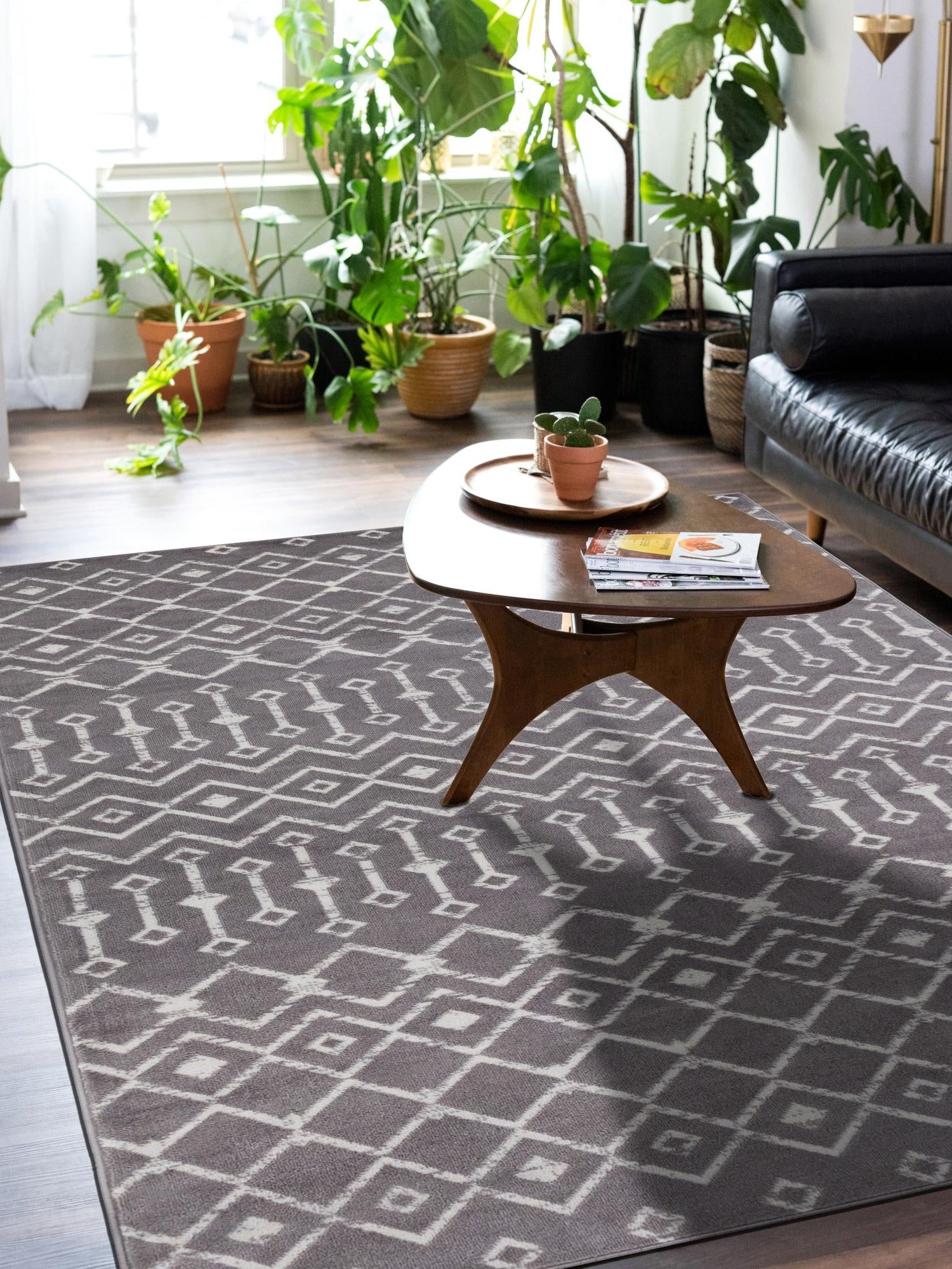 Light Gray 10' 8 x 16' 5 Moroccan Trellis Rectangle Area Rug 100% Polypropylene Easy Clean Geometric Traditional Carpet for Interior Design Home Decor for Sale at Rug Engine