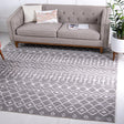 Light Gray 7' 10 x 7' 10 Moroccan Trellis Square Area Rug