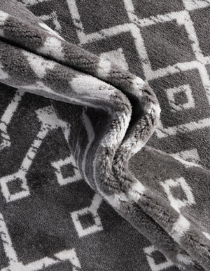 Light Gray 2' x 10' Moroccan Trellis Runner Rug