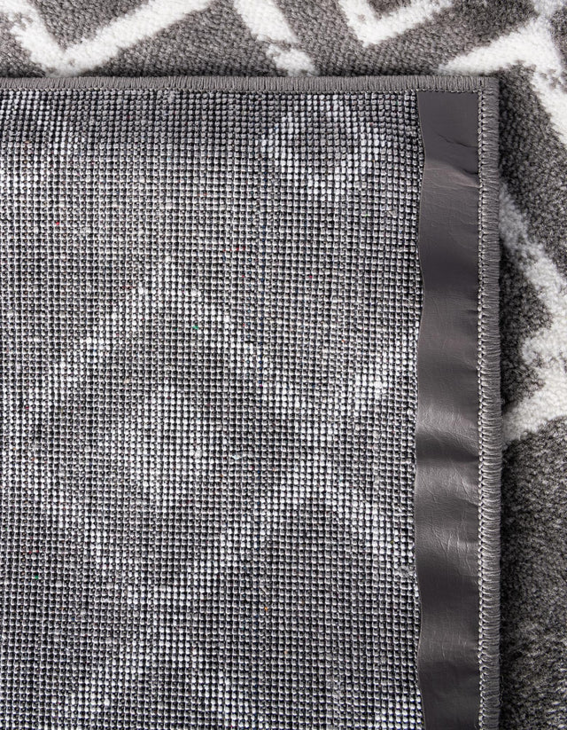 Light Gray 2' x 10' Moroccan Trellis Runner Rug