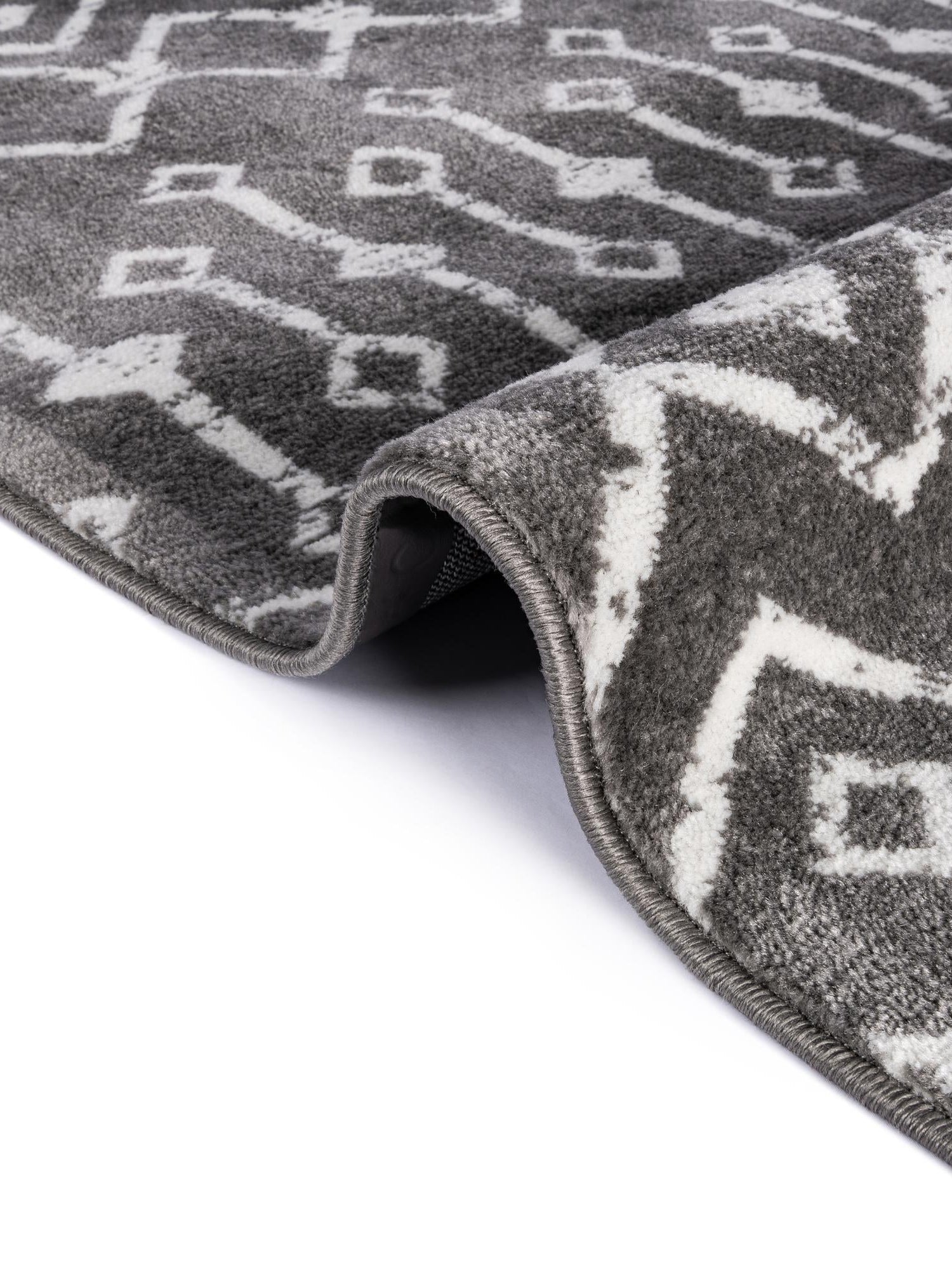 Light Gray 2' x 9' 10 Moroccan Trellis Runner Area Rug 100% Polypropylene Easy Clean Geometric Traditional Carpet for Interior Design Home Decor for Sale at Rug Engine