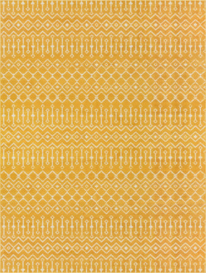 Yellow 10' x 13' 1 Moroccan Trellis Rectangle Area Rug