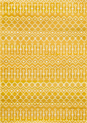 Yellow 7' 1 x 10' Moroccan Trellis Rectangle Area Rug