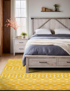 Yellow 11' x 16' 5 Moroccan Trellis