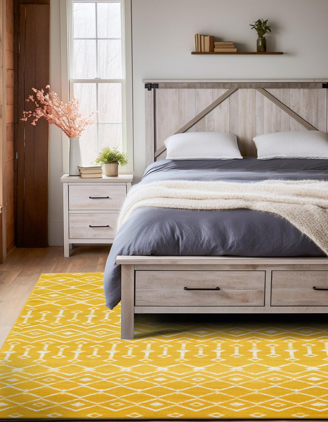 Yellow 11' x 16' 5 Moroccan Trellis
