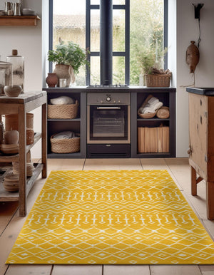 Yellow 11' x 16' 5 Moroccan Trellis