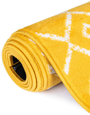 Yellow 12' x 16' 1 Moroccan Trellis Rectangle Area Rug