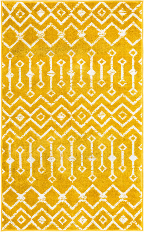 Yellow 3' 3 x 5' 3 Moroccan Trellis Rectangle Rug