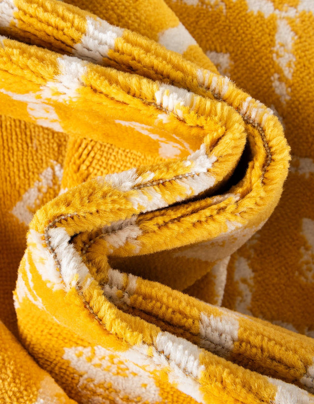 Yellow 12' x 12' Moroccan Trellis Square Rug