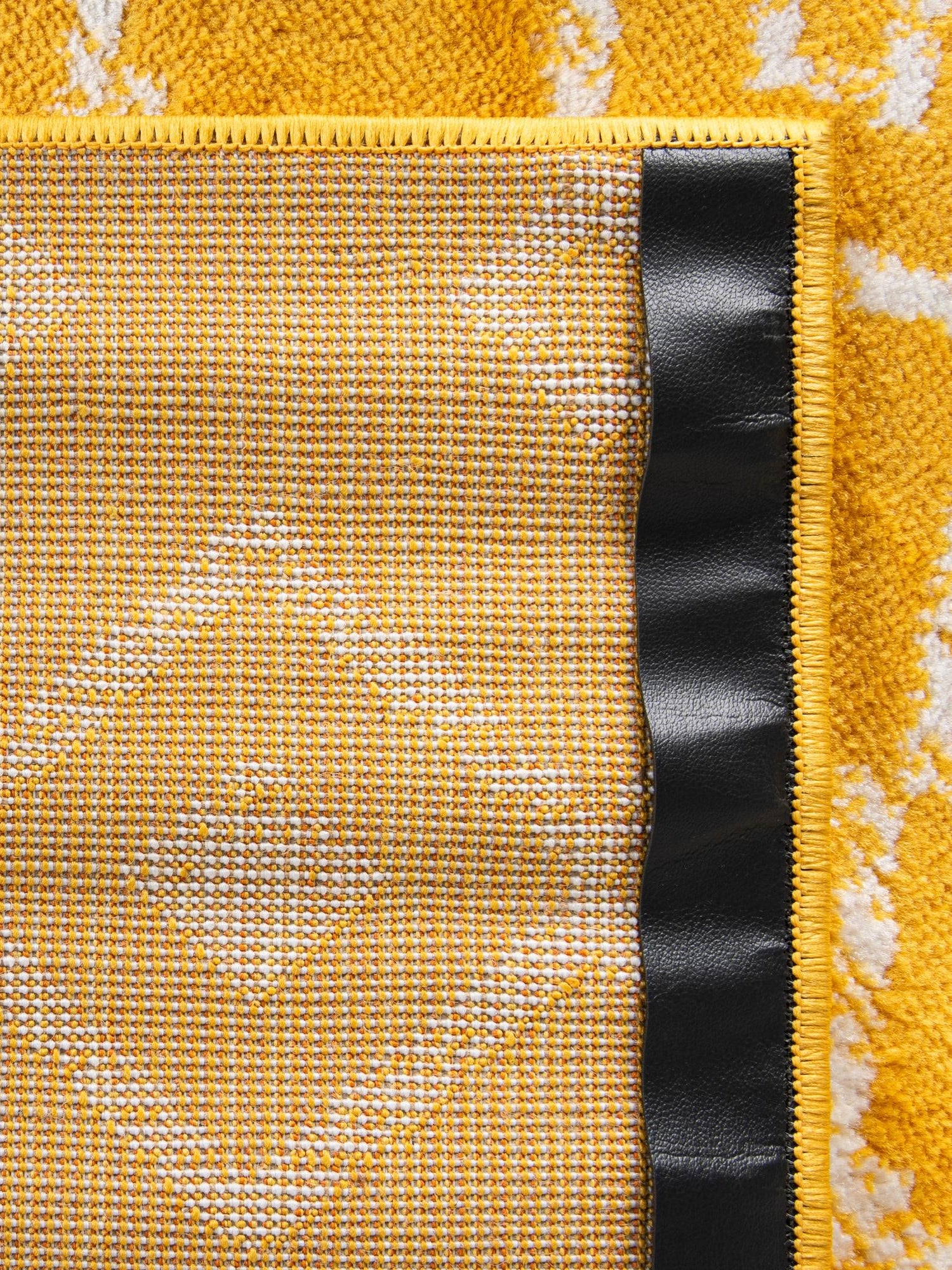 Yellow 7' 10 x 7' 10 Moroccan Trellis Square Area Rug 100% Polypropylene Easy Clean Geometric Traditional Carpet for Interior Design Home Decor for Sale at Rug Engine