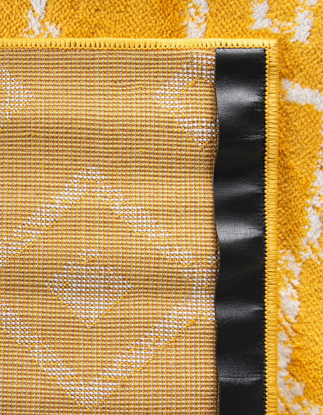 Yellow 12' x 12' Moroccan Trellis Square Rug