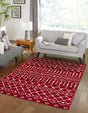 Red 3' 3 x 5' 3 Moroccan Trellis Rectangle Rug