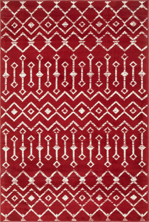 Red 4' 1 x 6' 1 Moroccan Trellis Rectangle Rug