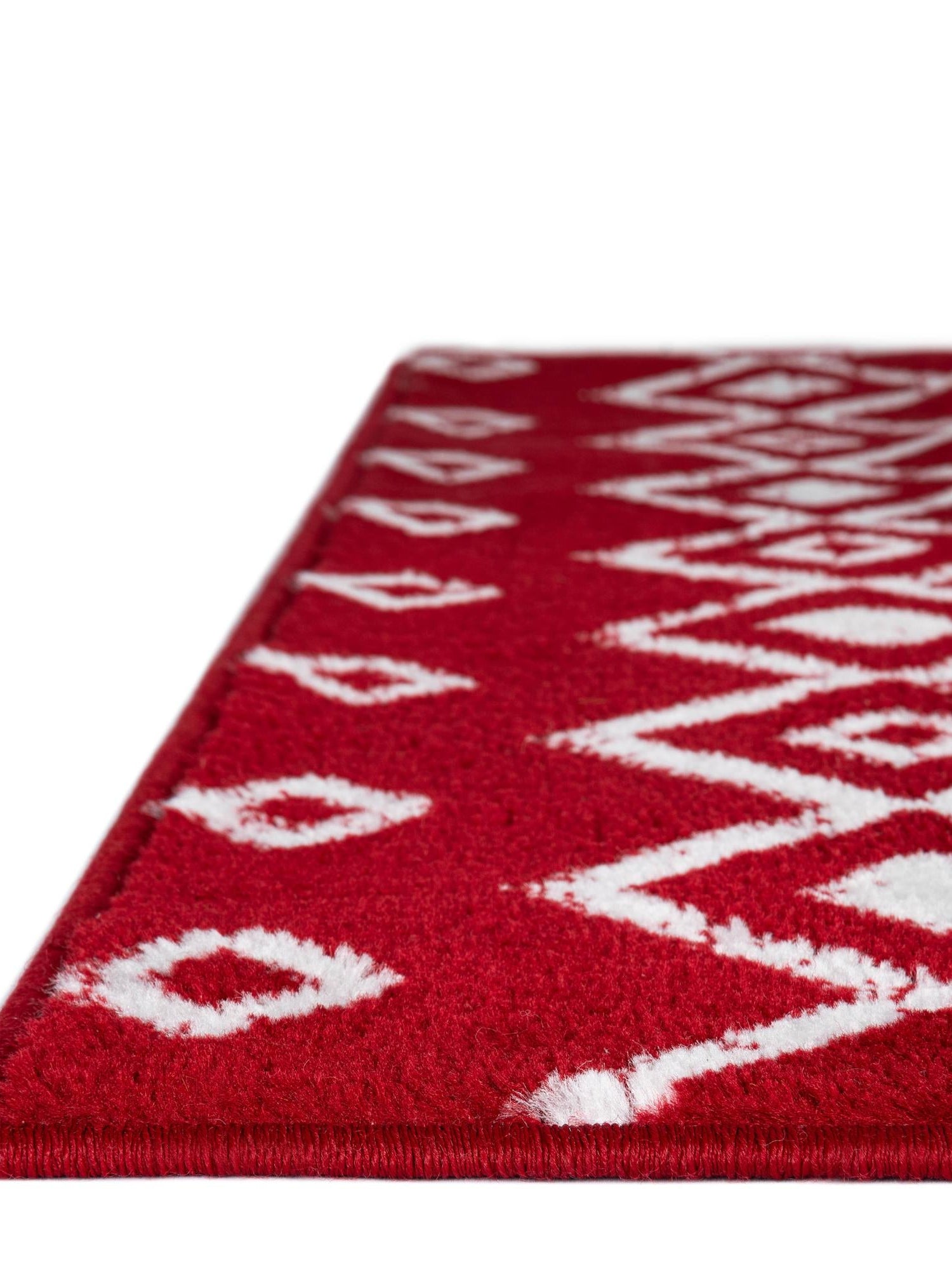 Red 2' 6 x 8' 2 Moroccan Trellis Runner Area Rug 100% Polypropylene Easy Clean Geometric Traditional Carpet for Interior Design Home Decor for Sale at Rug Engine