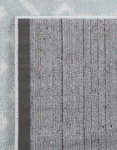 Light Blue 2' x 9' 10 Moroccan Trellis Runner Area Rug 100% Polypropylene Easy Clean Geometric Traditional Carpet for Interior Design Home Decor for Sale at Rug Engine