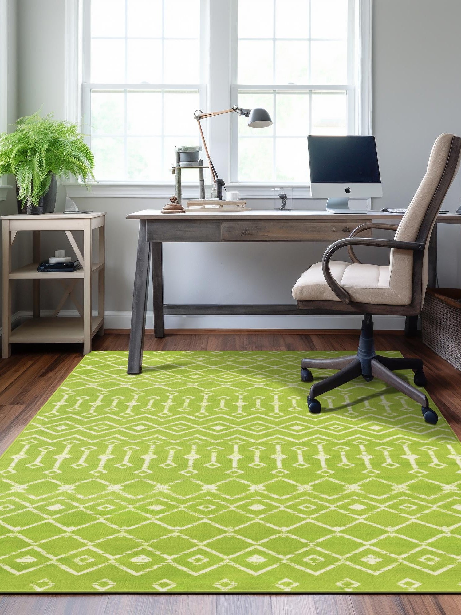 Green 2' x 3' 1 Moroccan Trellis Rectangle Area Rug 100% Polypropylene Easy Clean Geometric Traditional Carpet for Interior Design Home Decor for Sale at Rug Engine