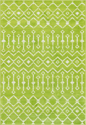 Green 4' 1 x 6' 1 Moroccan Trellis Rectangle Area Rug